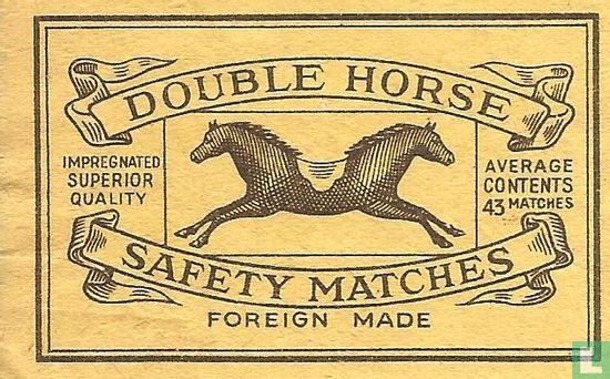 Double Horse safety matches 