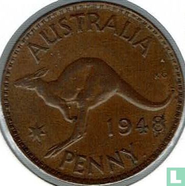 Australië 1 penny 1948 (met punt) - Afbeelding 1
