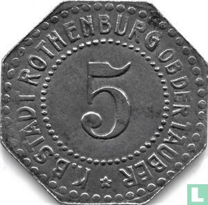Rothenburg on the Tauber 5 pfennig (iron) - Image 1