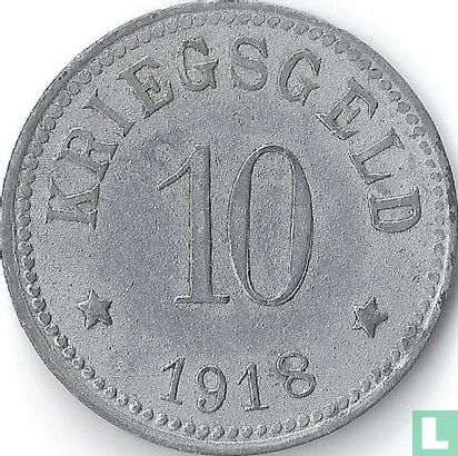 Lohr on the Main 10 pfennig 1918 (zinc) - Image 1