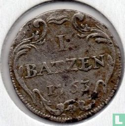 Bazel 1 batzen 1763 - Afbeelding 1