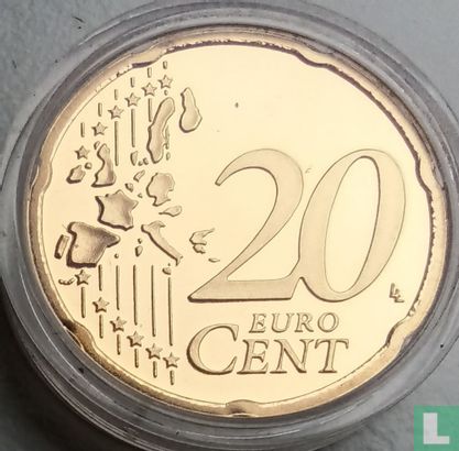 Nederland 20 cent 2002 (PROOF) - Afbeelding 2
