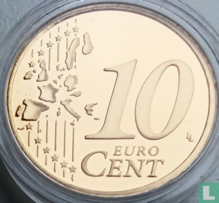 Nederland 10 cent 2001 (PROOF - type 2) - Afbeelding 2