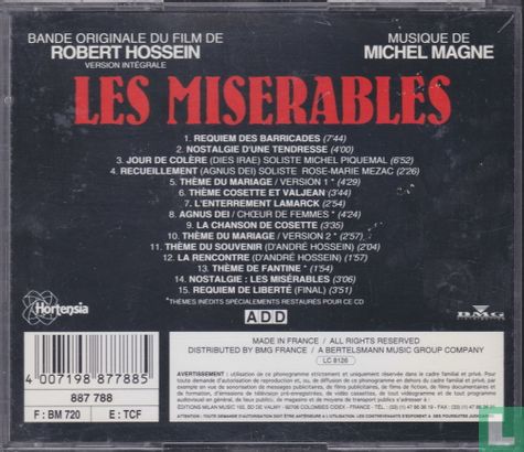 Les miserables (Bande originale du film de Robert Hossein) - Afbeelding 2