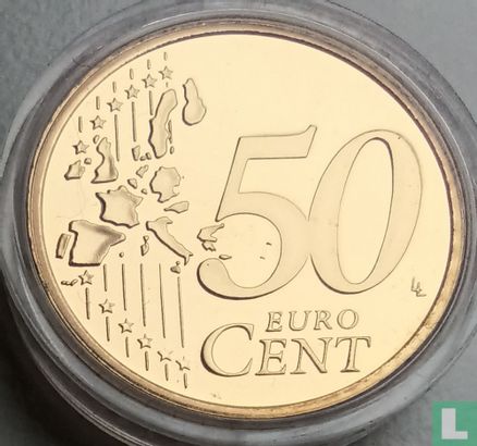 Netherlands 50 cent 2002 (PROOF) - Image 2
