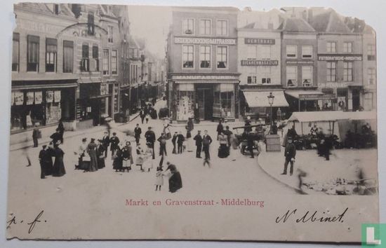 Markt en Gravenstraat - Middelburg - Afbeelding 1
