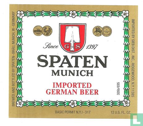 Spaten imported german beer