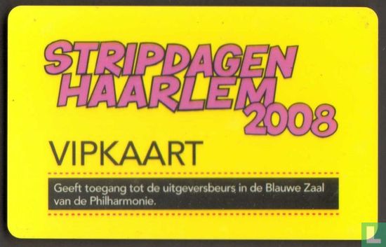 VIPKAART Stripdagen Haarlem 2008 - Bild 1