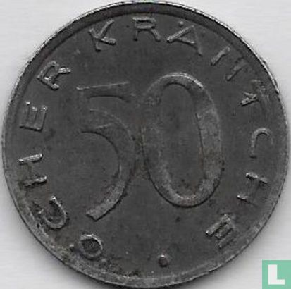 Aken 50 pfennig 1920 (type 1 - medailleslag - geribbelde rand) - Afbeelding 2