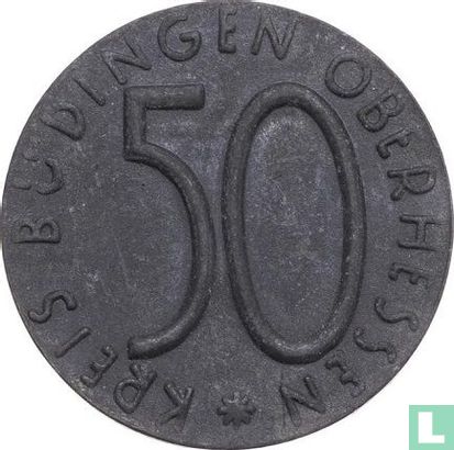 Büdingen 50 pfennig - Image 1