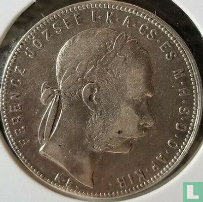 Hongarije 1 forint 1880 - Afbeelding 2