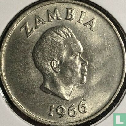 Zambie 6 pence 1966 - Image 1