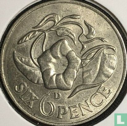 Zambie 6 pence 1966 - Image 2