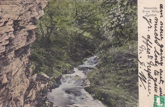 Waterslide, Doone Valley, Lynton. - Image 1