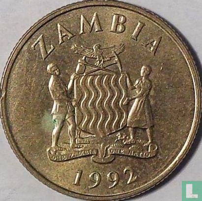 Zambie 5 kwacha 1992 - Image 1