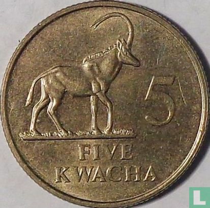 Zambia 5 kwacha 1992 - Afbeelding 2