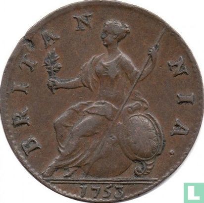 United Kingdom ½ penny 1753 - Image 1