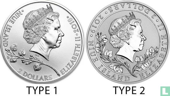 Niue 2 dollars 2019 (type 1) "Czech Lion" - Image 3