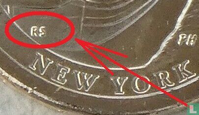 Vereinigte Staaten 1 Dollar 2021 (D) "New York" - Bild 3