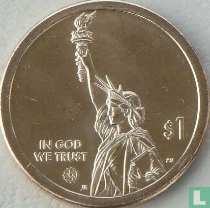 United States 1 dollar 2021 (D) "New York" - Image 2