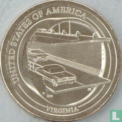 Verenigde Staten 1 dollar 2021 (P) "Virginia" - Afbeelding 1