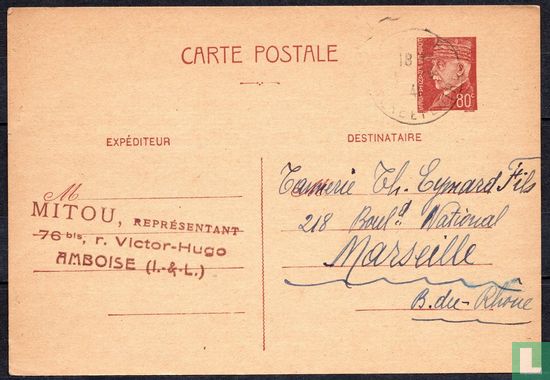 Carte Postale Maréchal Pétain