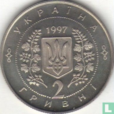Ukraine 2 hryvni 1997 (PROOFLIKE) "First anniversary of the Constitution" - Image 1