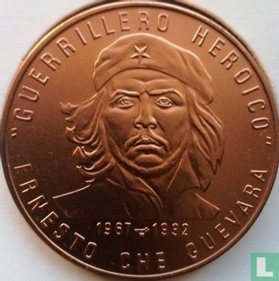 Kuba 1 Peso 1992 (Kupfer) "25th anniversary Death of Ernesto Guevara" - Bild 1
