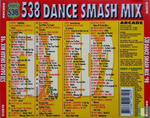 538 Dance Smash Mix '98 - the Monster mix of the Year - Afbeelding 2