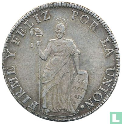 Peru 8 real 1832 (CUZCO) - Afbeelding 2