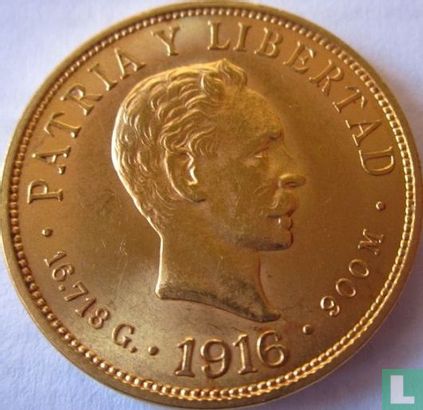 Cuba 10 pesos 1916 - Afbeelding 1