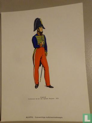 Uniformen van de gezondheidsdienst nr 15 Heelmeester bij het 5de regiment Huzaren - 1821 - Afbeelding 1