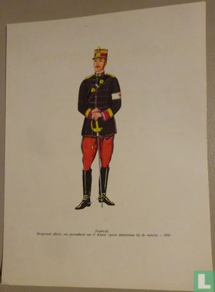 Uniformen van de gezondheidsdienst nr 23 Dirigerend officier van gezondheid van 1ste klasse (groot diensttenue bij de ruiterij) - 1890 - Image 1