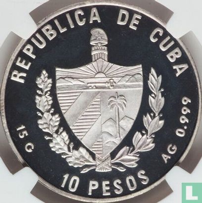 Cuba 10 pesos 2000 (PROOF) "Palaces of the World - Versailles palace" - Afbeelding 2