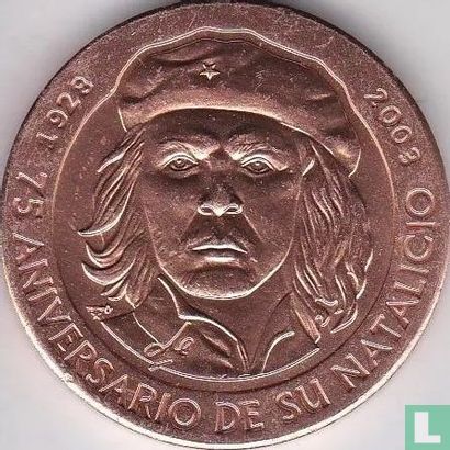 Cuba 1 peso 2003 (koper) "75th anniversary Birth of Ernesto Guevara" - Afbeelding 1