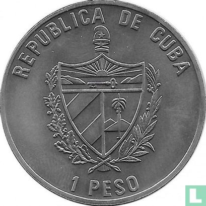 Cuba 1 peso 2003 (koper-nikkel) "75th anniversary Birth of Ernesto Guevara" - Afbeelding 2