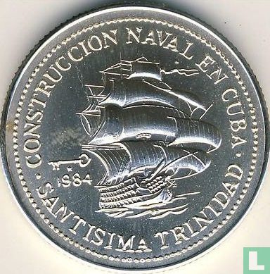 Cuba 5 pesos 1984 "Shipbuilding in Cuba - Santisima Trinidad" - Afbeelding 1