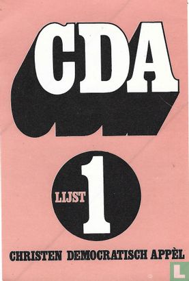 CDA lijst 1