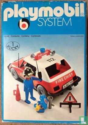 Playmobil Brandweercommandant Auto / Fire Chief Car - Image 2