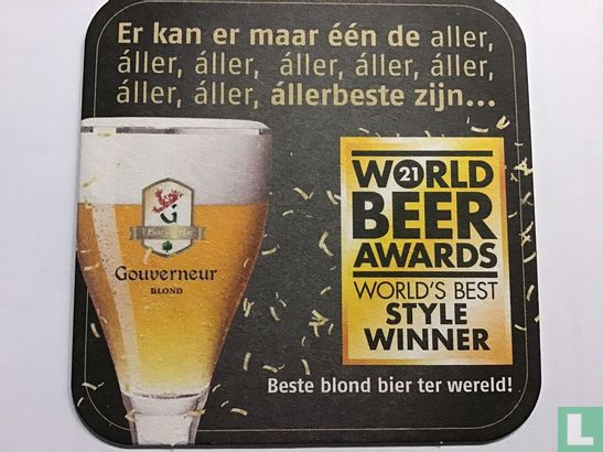 Gouverneur World Beer Awards World’s Best Style Winner