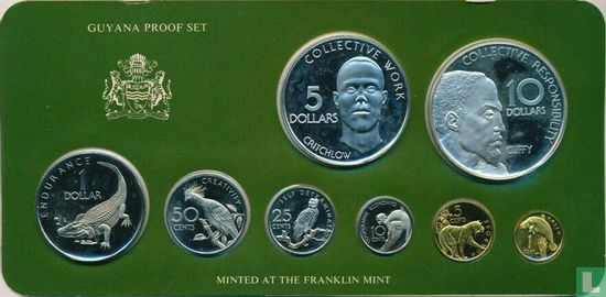 Guyana KMS 1977 (PP - 8 Münzen) - Bild 1
