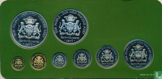 Guyana KMS 1977 (PP - 8 Münzen) - Bild 2