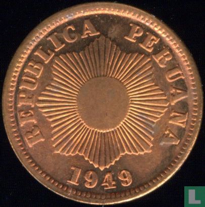 Peru 1 centavo 1949 - Image 1
