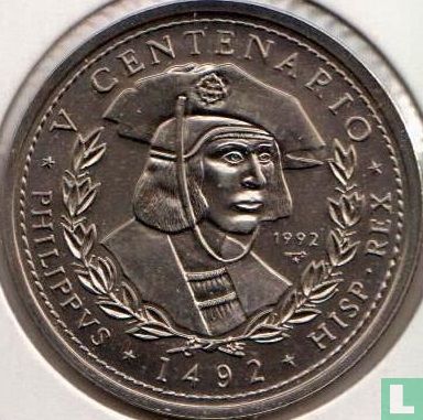 Cuba 1 peso 1992 "King Philip of Spain"  - Image 1