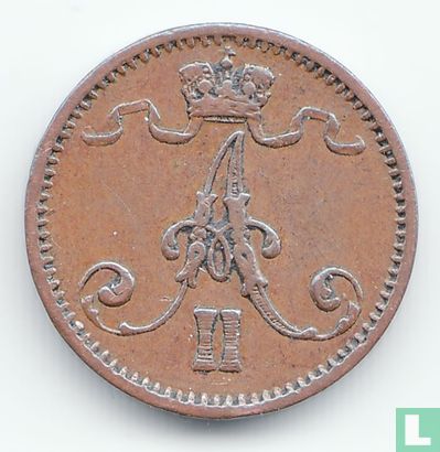 Finlande 1 penni 1872 - Image 2