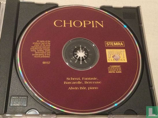 Chopin Scherzi, Fantasie, Barcarolle, Berceuse - Afbeelding 3