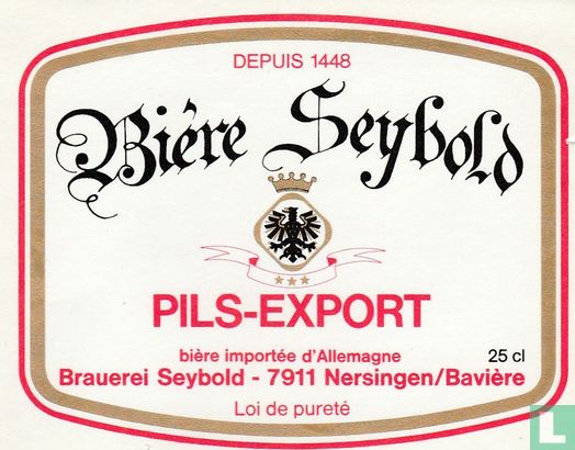 Bière Seybold Pils-Export