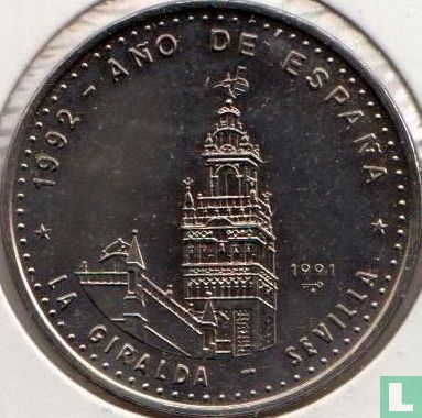 Cuba 1 peso 1991 "La Giralda Tower in Sevilla" - Afbeelding 1