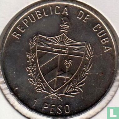 Cuba 1 peso 1991 "La Giralda Tower in Sevilla" - Afbeelding 2