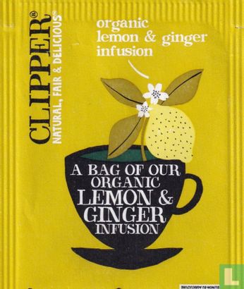 organic lemon & ginger infusion - Afbeelding 1